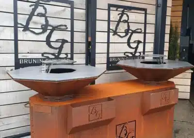 Double Plancha MWD feu au bois - personnalisation - jardin - été - barbecue - Wallonie