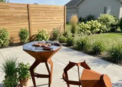 Planchito MWD feu au bois - jardin - été - barbecue - Wallonie