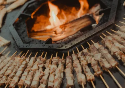 Photo d'une plancha en action - location - plancha MWD