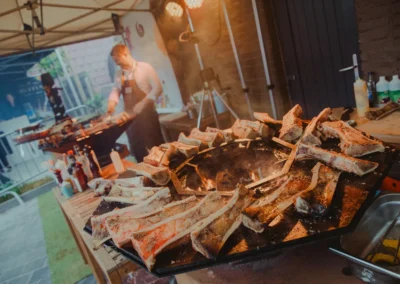 Photo d'une plancha en action - location - plancha MWD